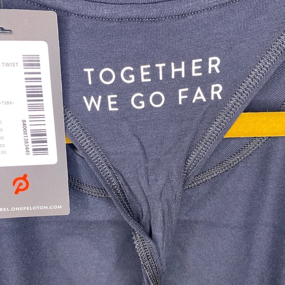 Peloton Black Twist Back Tank Top NWT - Picture 7 of 8